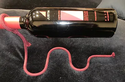 Magic Rope Wine Bottle Holder Floating Drink Bar Dining Table Decor Dark Red • $8