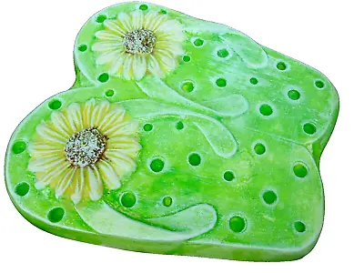 Daisy Flip Flop Mold Plaster Cement Concrete  Mould 10  X 9.5  X 3/4  Thick • $6