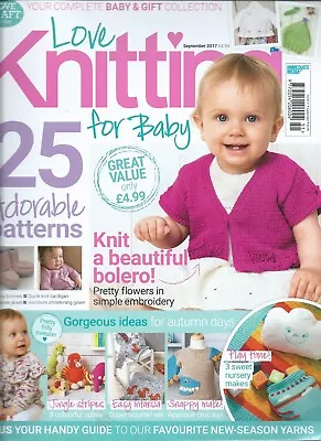 Love Knitting For Baby  Magazine Issue 51 September 2017 • £2.99