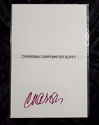 CHARISMA CARPENTER Signed Index Card BUFFY THE VAMPIRE SLAYER Autograph • $29.99