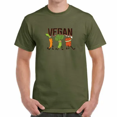 Vegan Runner - Mens T-Shirt (PC) - Running - Work Out - Vegan Clothes - • $17.39
