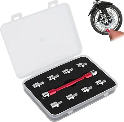 Dirt Bike Spoke Wrench 10Pc Motorcycle Spoke Wrench Set Spoke Torque Wrench He • $27.02