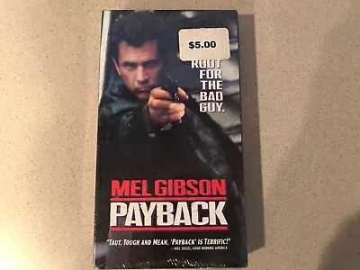 Payback (VHS 1999) Mel Gibson Gregg Henry Maria Bello - Sealed • $6.39