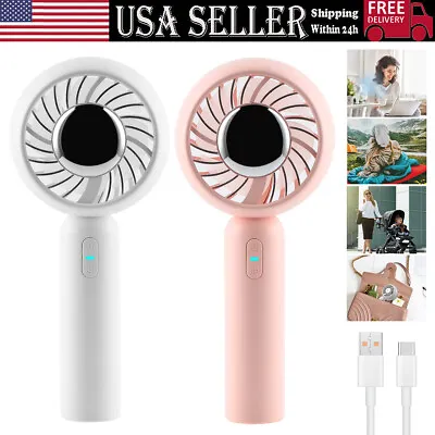 Handheld Electric Fan Mini Air Con Semiconductor Cold Compress • $11.99