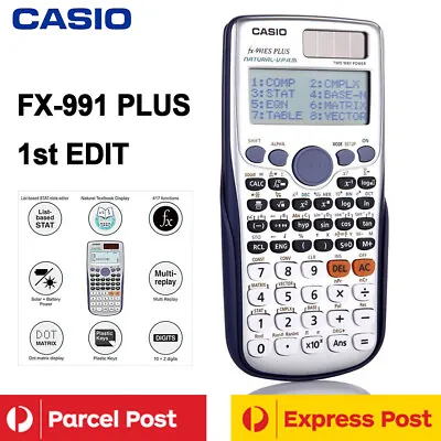 CASIO FX-991ES Plus 1st Edit Functional Scientific 10+2Digit Calculator Student • $26.29