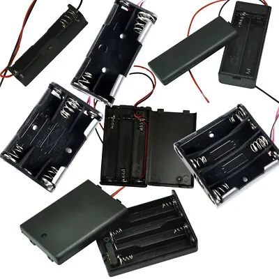 1.5V AAA Battery Holder Case 1x/2x/3x/4x AAA Cells Box With Wire Lead DIY • $4.99