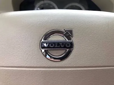Modern BLACK 35mm X 8mm VOLVO Steering Wheel Airbag Emblem V70 XC70 S80 XC60 • $11
