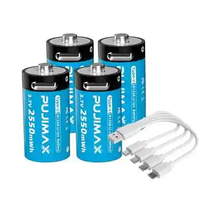 3V CR123 Batteries CR123A 123 3.7VLi-Ion Rechargeable Battery 4 Camera  Charger • £4.99