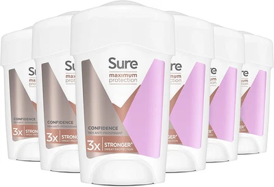£26.99 • Buy 6 X Sure Women Maximum Protection Confidence Anti-perspirant Cream Stick