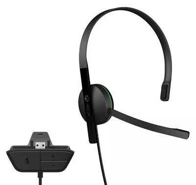 Genuine Microsoft XBOX One Chat Gaming Headset Fits New & Old XB1 Controllers X • $33