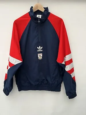 £50 • Buy Adidas Originals Arsenal FC Men's Jacket Size Small 1/4 Zip Football Coat Retro