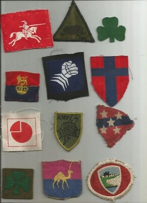 £15 • Buy 12 British Army Cloth Formation Signs