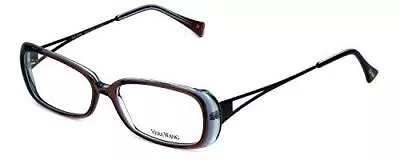Vera Wang Designer EyeGlasses Frame V175 Currant Crystal Red Blue 52mm DEMO LENS • $129.23
