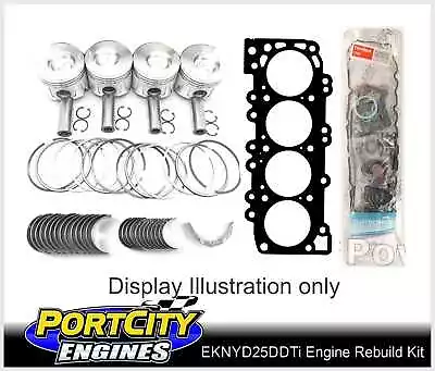 Engine Rebuild Kit Nissan YD25DDTi 2.5L Common Rail Navara D40 Pathfinder R51 • $1319.95