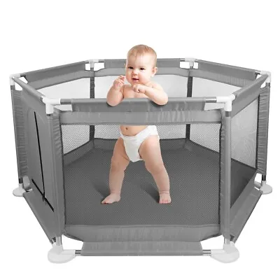 Large Baby Playpen Kids Toddlers Infant Activity Center Saftety Play Fence Yard • £15.69