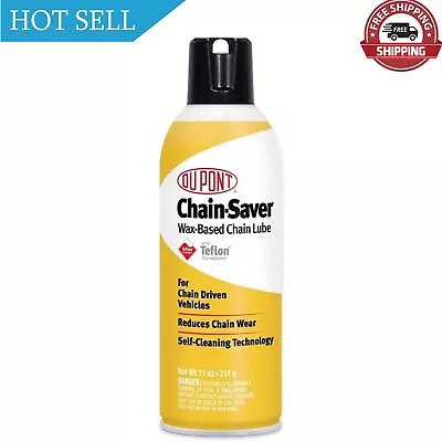 DuPont Motorcycle Chain-Saver Wax-Based Self-Cleaning Dry Lubricant 11oz • $13.43