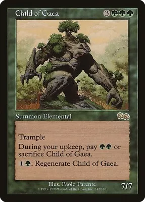 Child Of Gaea 1x MtG Urza's Saga USG SP/NM • $2.75