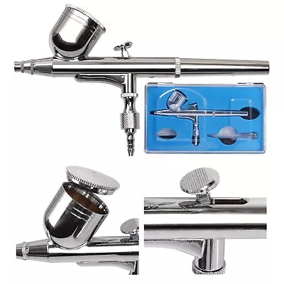 Dual Action Airbrush Gun 0.3mm Nail Art Paint Spray Makeup Gravity Feed Hobby • $24.99