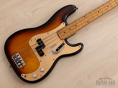 1958 Fender Precision Bass Pre-CBS Vintage Gold Guard Sunburst W/ Tweed Case • $16999.99