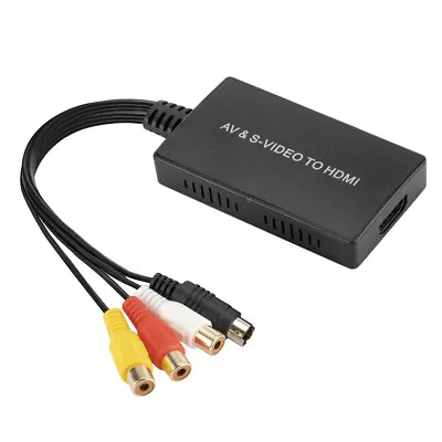 Svideo To HDMI Converter AV To HDMI Adapter Support 1080P PAL/NTSC W/ PS2 PS3 • $16.39