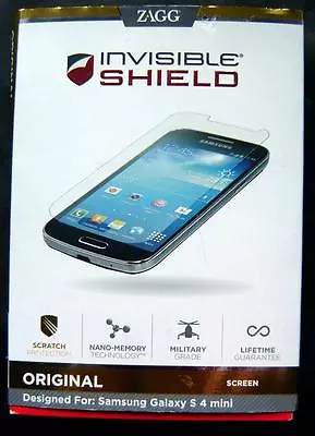 Zagg Invisible Shield Original For Samsung Galaxy S 4 Mini In Box • $4.99