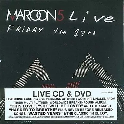 Maroon 5 - Live: Friday The 13th (CD + DVD 2005) - VERY GOOD CONDITION! • $7.67