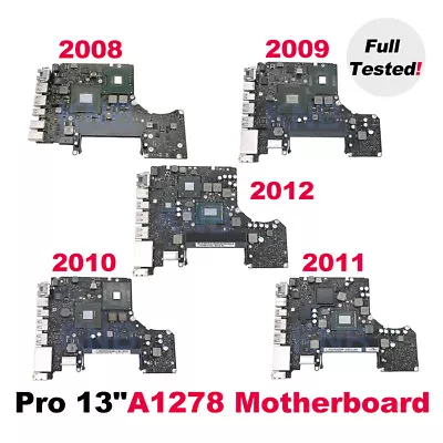 A1278 Motherboard For MacBook Pro 13  A1278 Logic Board 2008 2009 2010 2011 2012 • $72