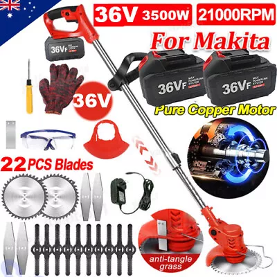 Cordless Grass Trimmer Electric Lawn Mower Whipper Cutter 36V Battery For Makita • $64.80