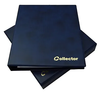 Banknote Album IN CASE Banknotes Folder Book 15 Pages Sleeves Collector BLUE • £29.99