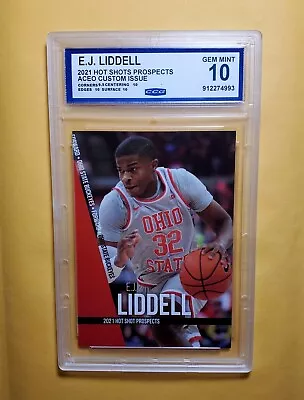 $89.99 • Buy Gem 💎 Mint 10 2021 Hot Shot Prospects E.J. LIDDELL Ej