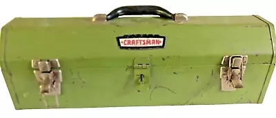 Craftsman VintageTool Box W/Tray - Tombstone Coffin Style ~20x6x6 Original Paint • $40