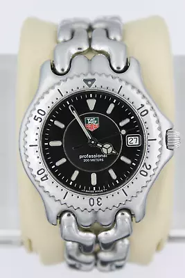 Tag Heuer WG1118.BA0423 Mens Watch SEL Link S/EL Black Silver Sport Dive S99.306 • $485