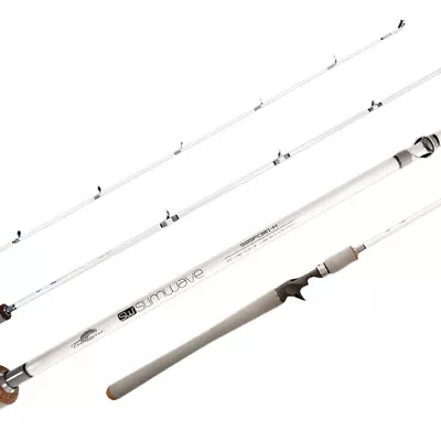 Tsunami Slim Wave White Jigging Conventional Rods • $134.99