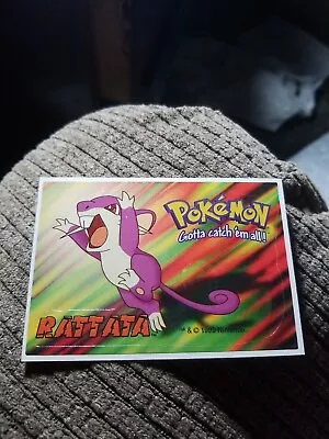 RATTATA Pokemon Die Cut Vending Sticker 1999-2000 Mall Kiosk Vending Stock • $3.99