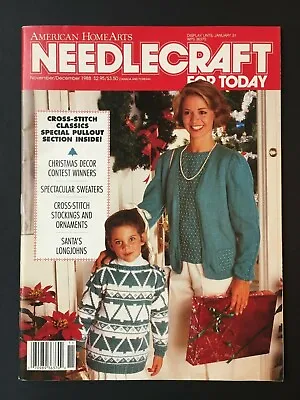$14.71 • Buy American Home Arts Needlecraft For Today - Nov / Dec 1988 Cross Stitch, Crochet 