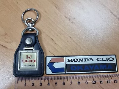 Rare JDM Honda CLIO  Key Chain + Emblem EG6 EF9 EK9 Spoon Mugen Crx Dc2 Type R • $130