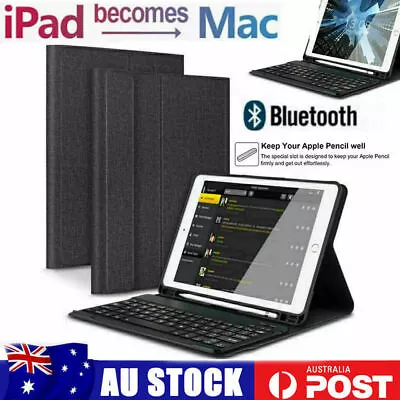 For IPad 5th/6th/Gen 9.7 Inch Air 1/2 Keyboard Case Pro 9.7 Cover + Pen Holder • $37.90