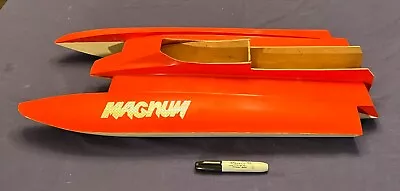 RC Magnum 20 Tunnel Hull Boat By Futuraglass Design 29 3/8  + More Vintage 1978 • $99.99