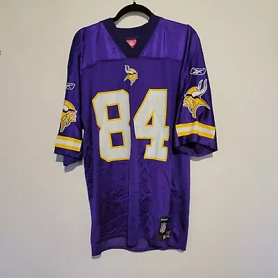 Vtg Randy Moss #84 Minnesota Vikings NFL Reebok Jersey Mens Size Medium (M) • $30