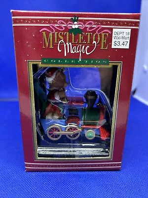 Mistletoe Magic Ornament Bear In Train New • $8.99