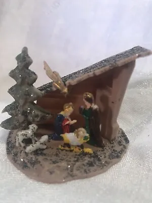 Vintage Miniature Christmas Nativity Scene / Hong Kong  • $9.99