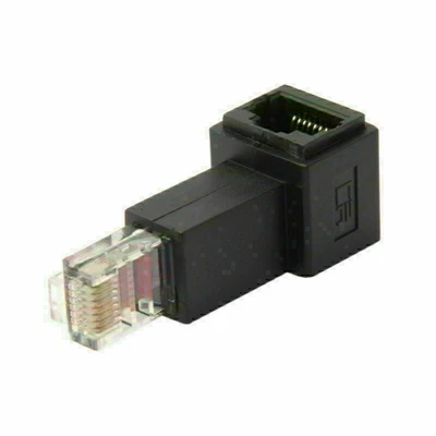 $6.99 • Buy FTP STP UTP Cat 5e Male Right Angled 90 Degree  To Female Extension Adapter RJ45