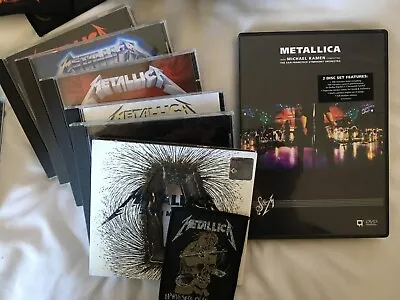 Metallica CD DVD Patch Collection Lot Bundle Kill Ride Master Justice Black S&M • £70