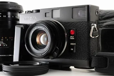 Minolta CLE Rangefinder Film Camera + M Rokkor 40mm 90mm Lenses [Mint W/Case] • $1622.99