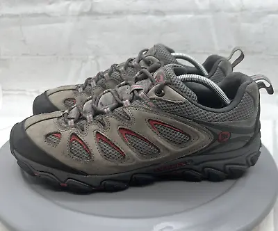 Merrell Shoes Pulsate Ventilator Mens 11 Gray Leather Mesh Hiking Low Sneakers • $20.99