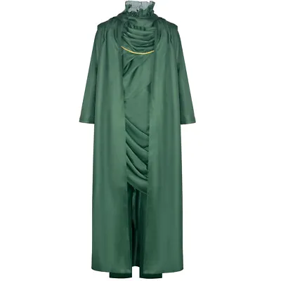 Cosplay Loki Season 2 Green Costumes Cloak Halloween Masquerade Superhero Suits • £58.80