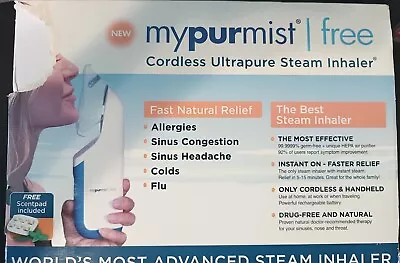 MyPurMist Cordless Ultrapure Steam Inhaler Brand New • $50.99