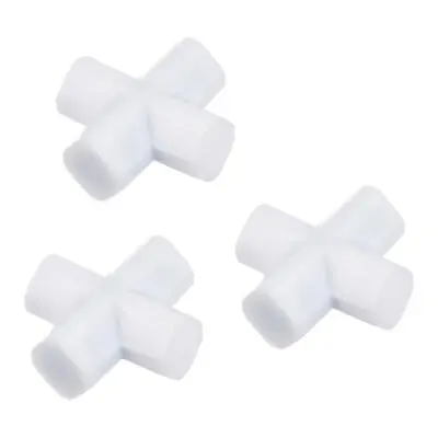 Magnetic Stir Bar Rod 20mm(0.79 ) Cross Shape PTFE Coating White 3Pcs • $11.16