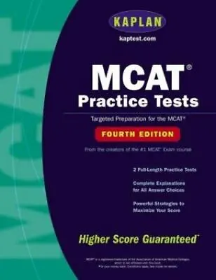 MCAT Practice Tests: Fourth Edition By Kaplan • $5.61