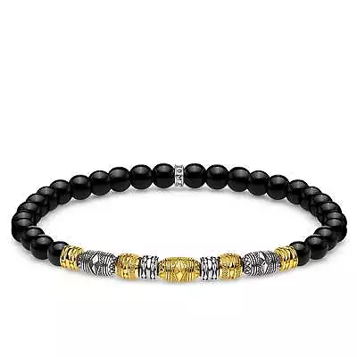 Genuine THOMAS SABO Bracelet Two-tone Lucky Charm Black • $299